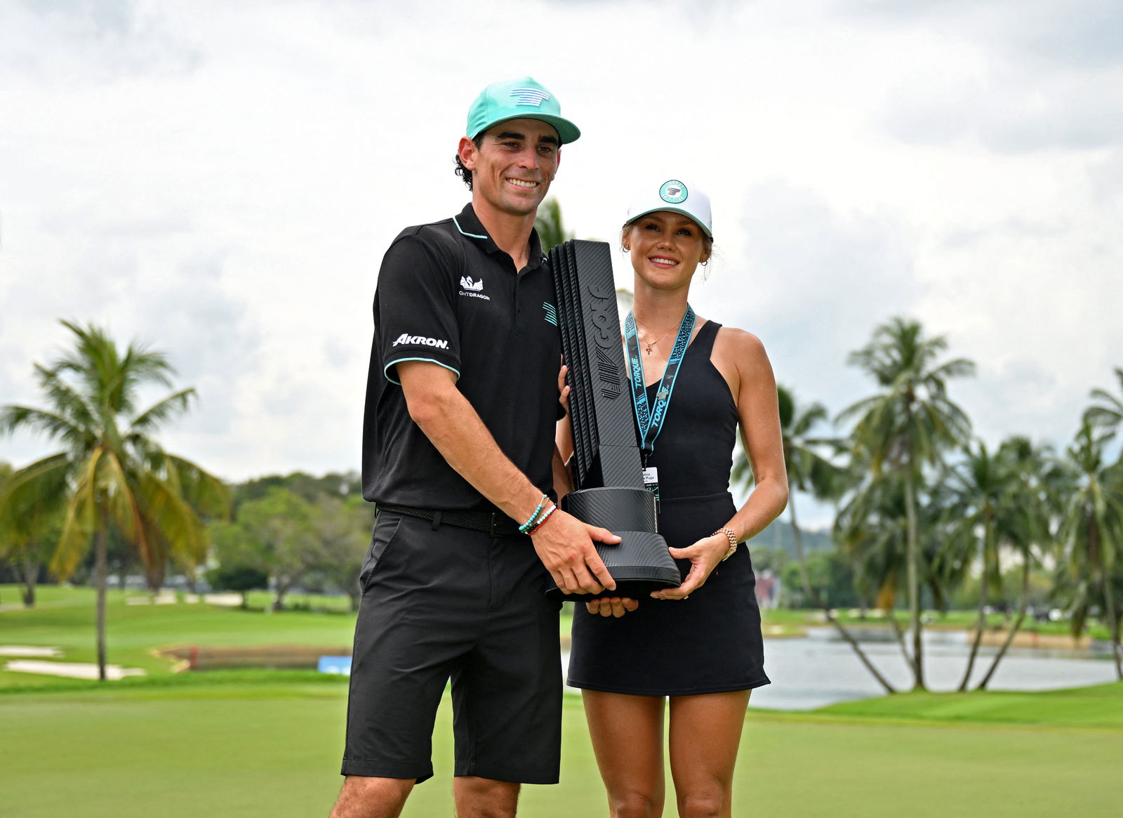 Joaquin Niemann and wife Christina Hellema Puga